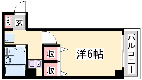 ダイアパレス神戸水木通の物件間取画像